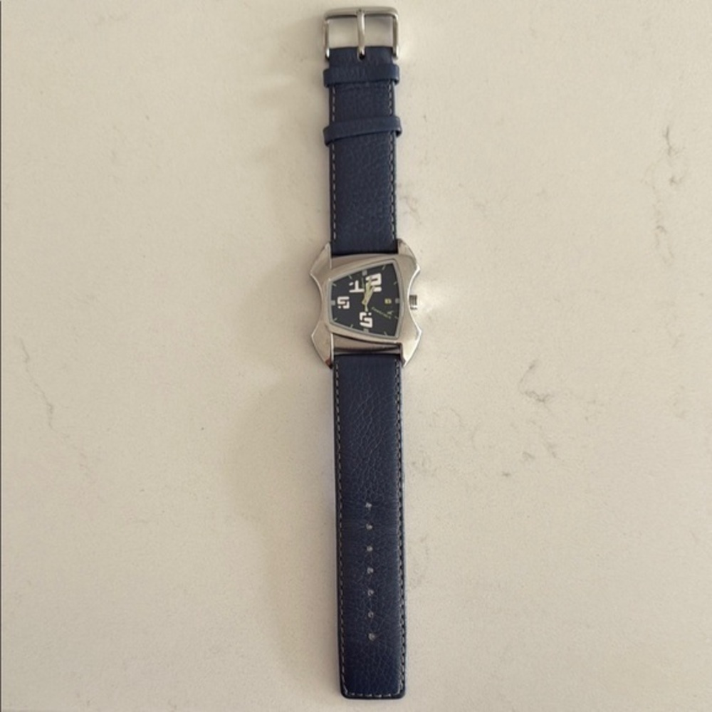 Women’s Blue Leather Strap Watch
